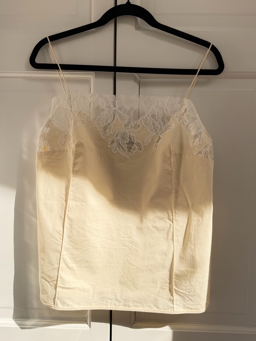 Faithfull the Brand Cream Lace-Trim Camisole